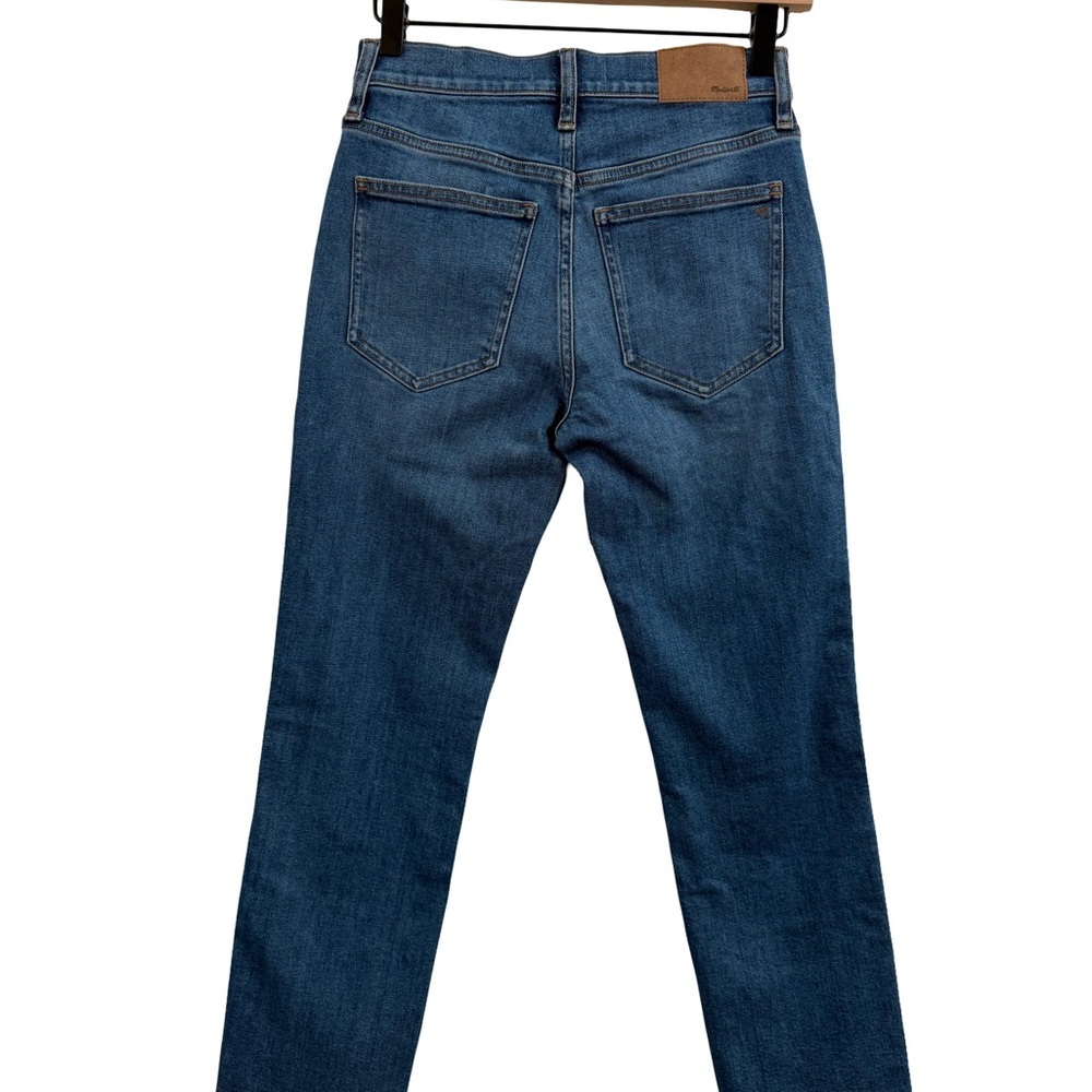 Madewell Women's Mid-Rise Stovepipe Jeans - Blue - Picture 4 of 11